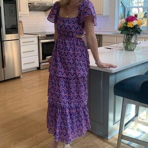 Banjanan small tiered ruffled dress cotton